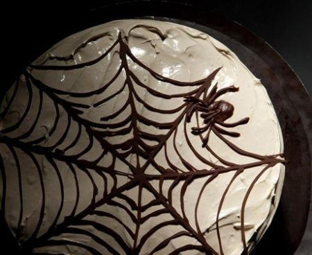 ricetta halloween: torta pan del diavolo con ragnatela